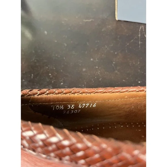 Allen‎ Edmonds Maxfield Shoes Mens Size 10.5 Brown Tassel Loafers Leather USA